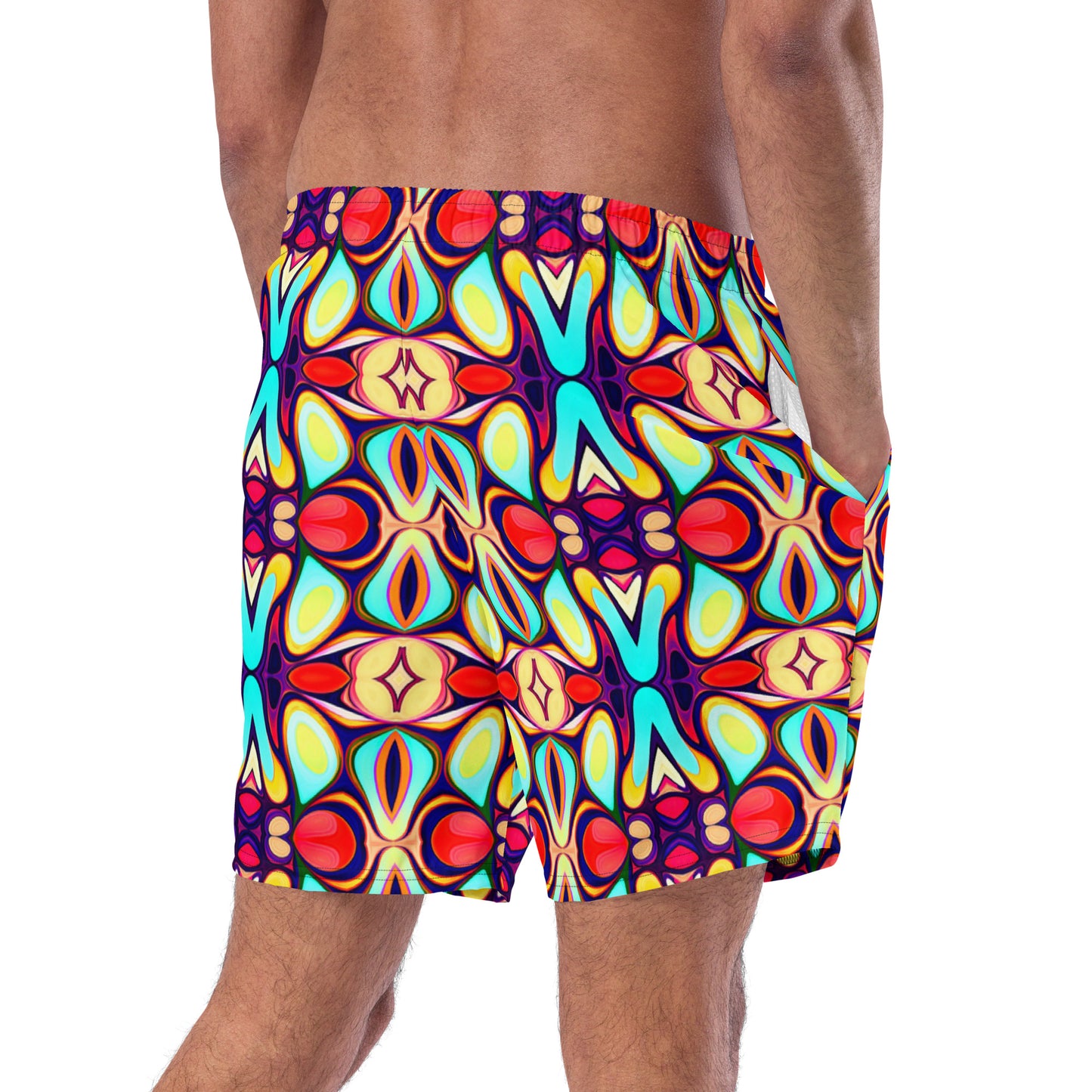 DMV 0036 Vintage Artsy Men's swim trunks