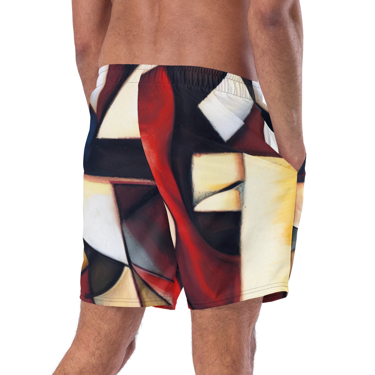 DMV 0067 Abstract Art Men's swim trunks