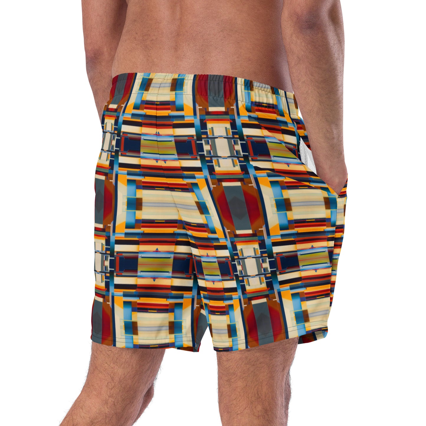 DMV 0244 Geo Boho Men's swim trunks