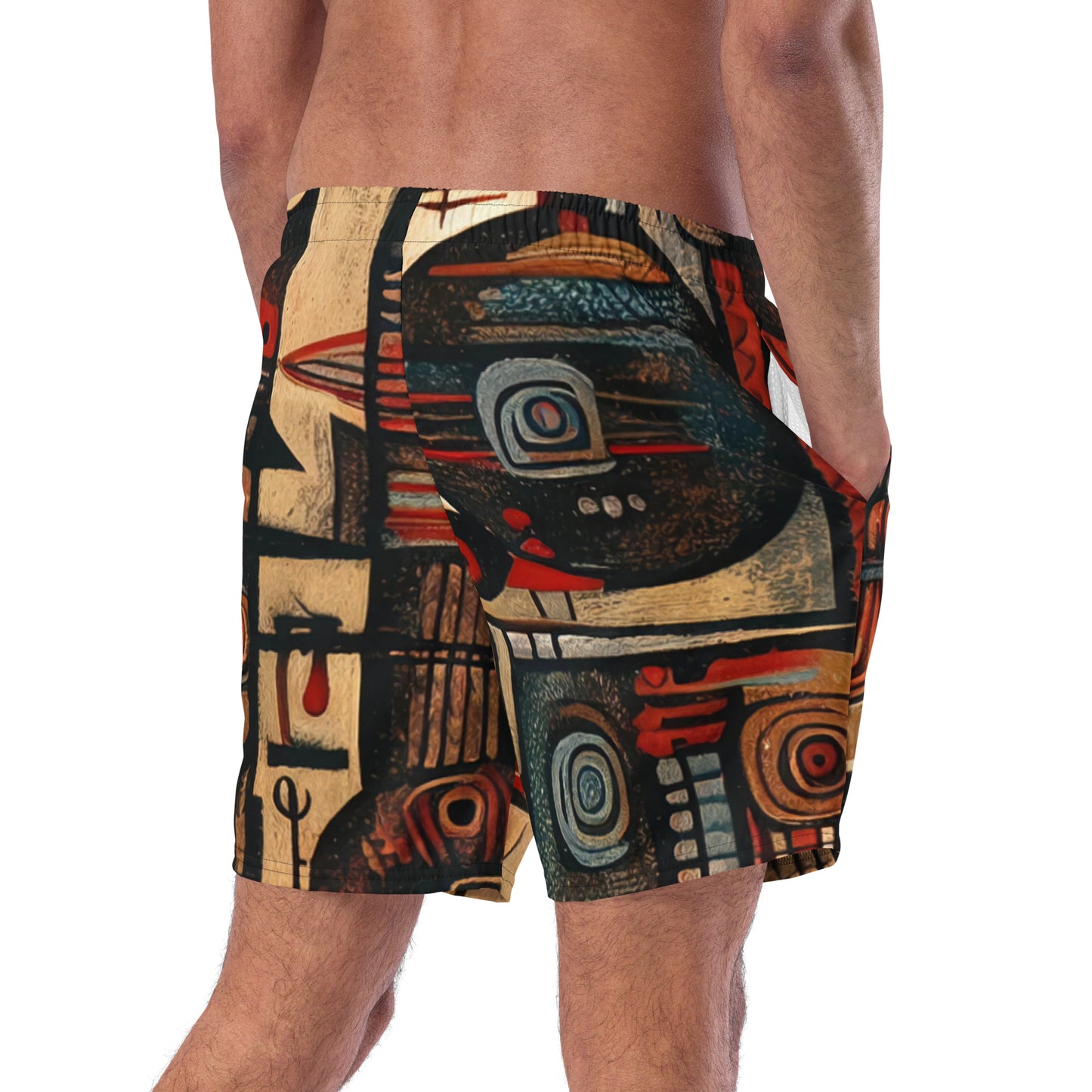 DMV 0256 Retro Art Men's swim trunks