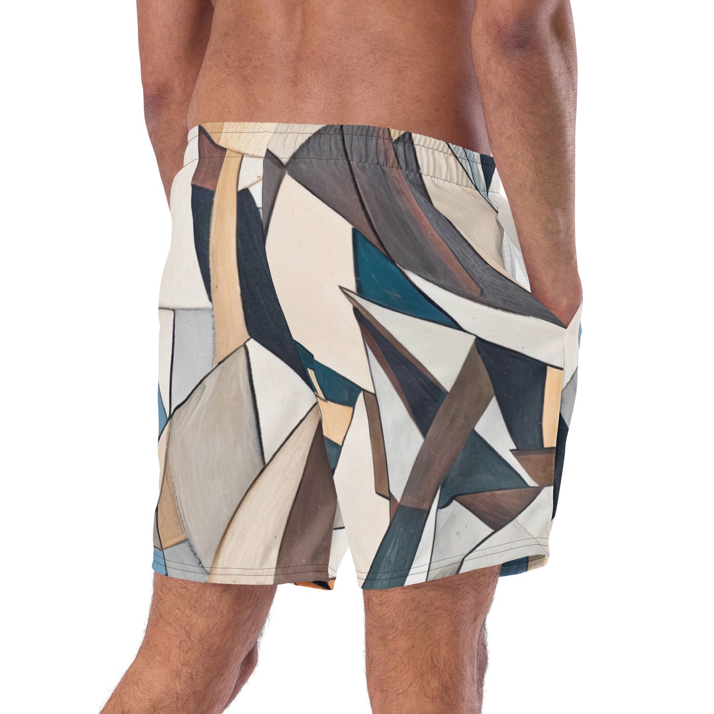 DMV 0264 Abstract Art Men's swim trunks