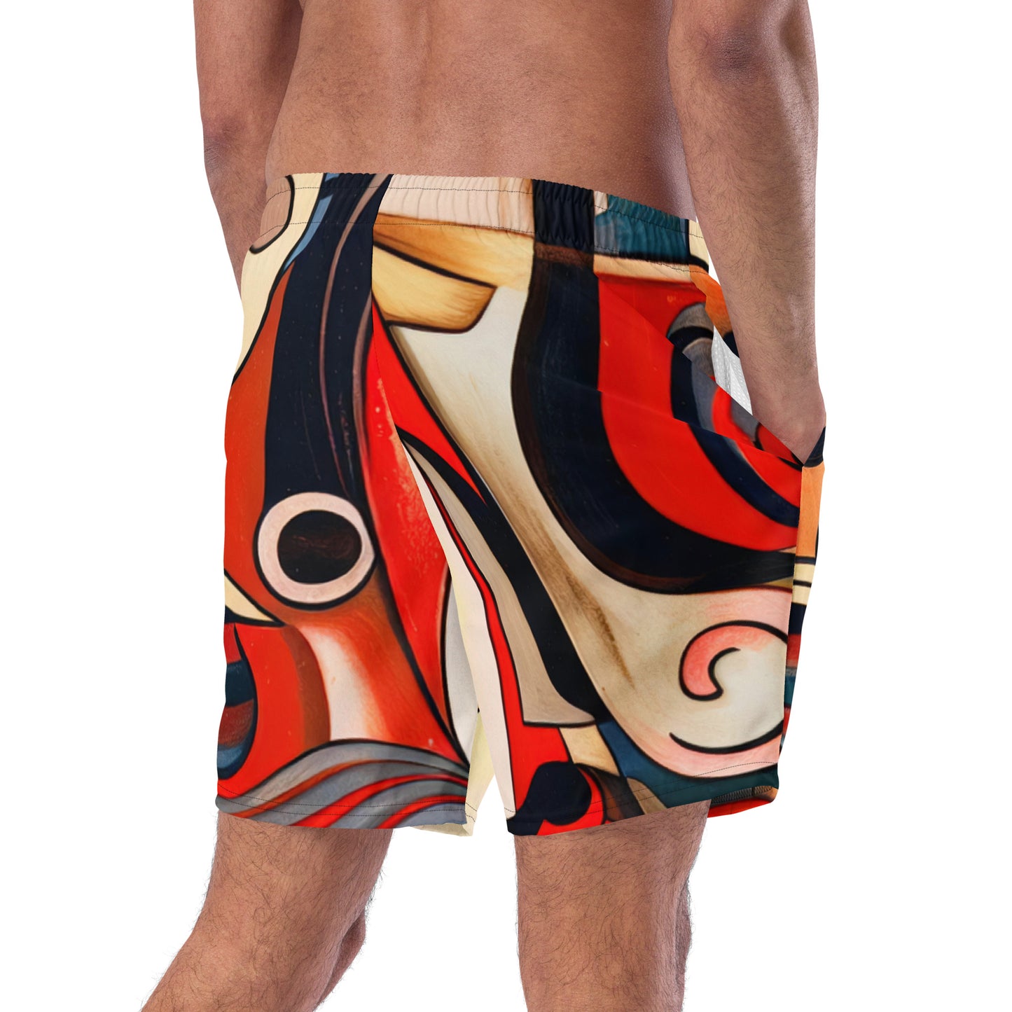 DMV 0214 Retro Art Men's swim trunks