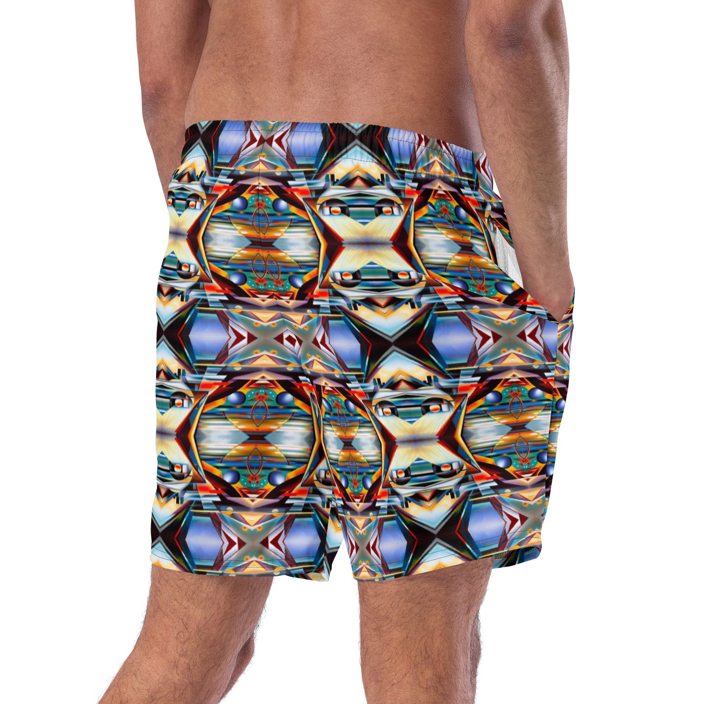 DMV 0221 Conceptual Artsy Men's swim trunks