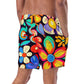 DMV 0257 Floral Men's swim trunks