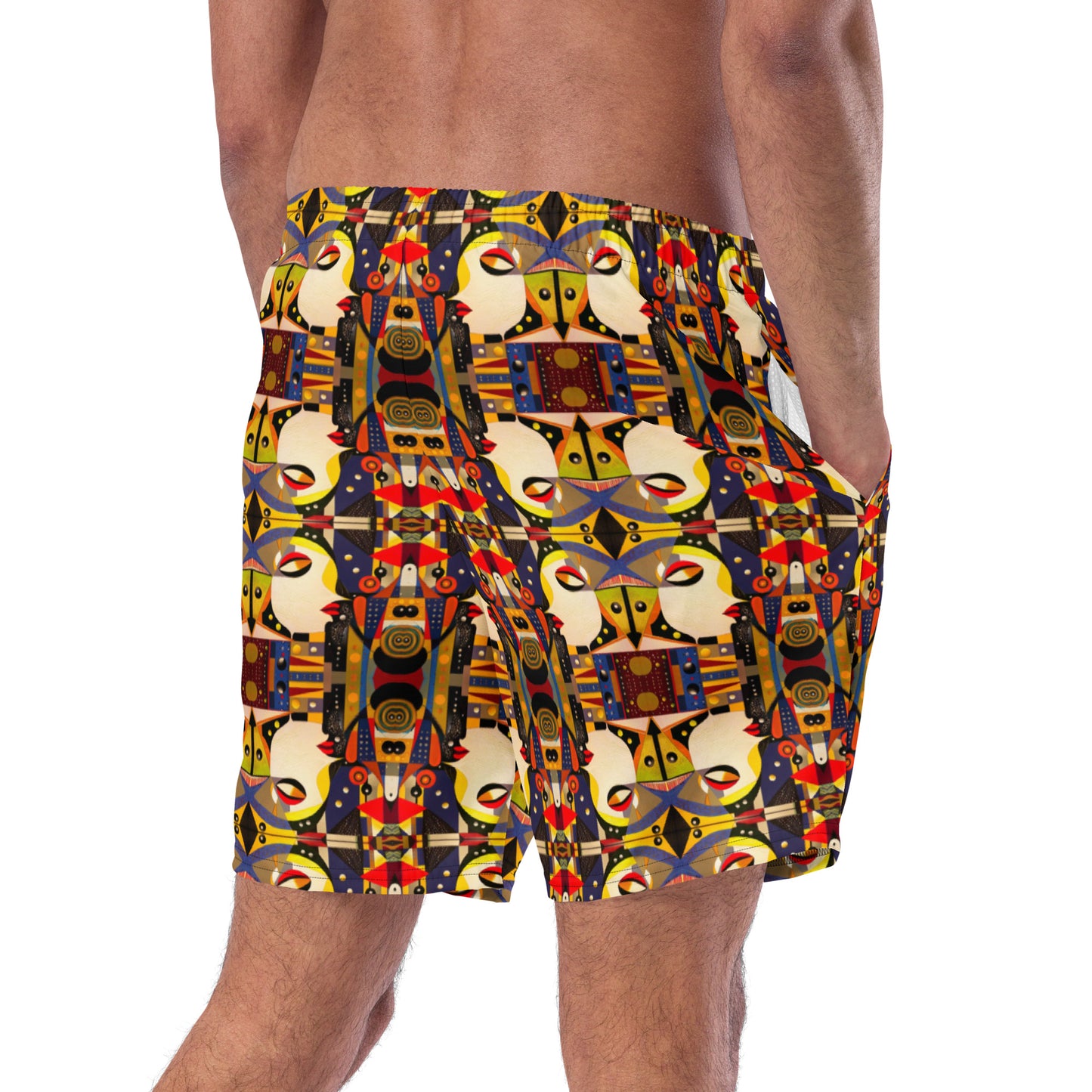 DMV 0176 Chic Boho Men's swim trunks