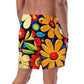 DMV 0178 Floral Men's swim trunks