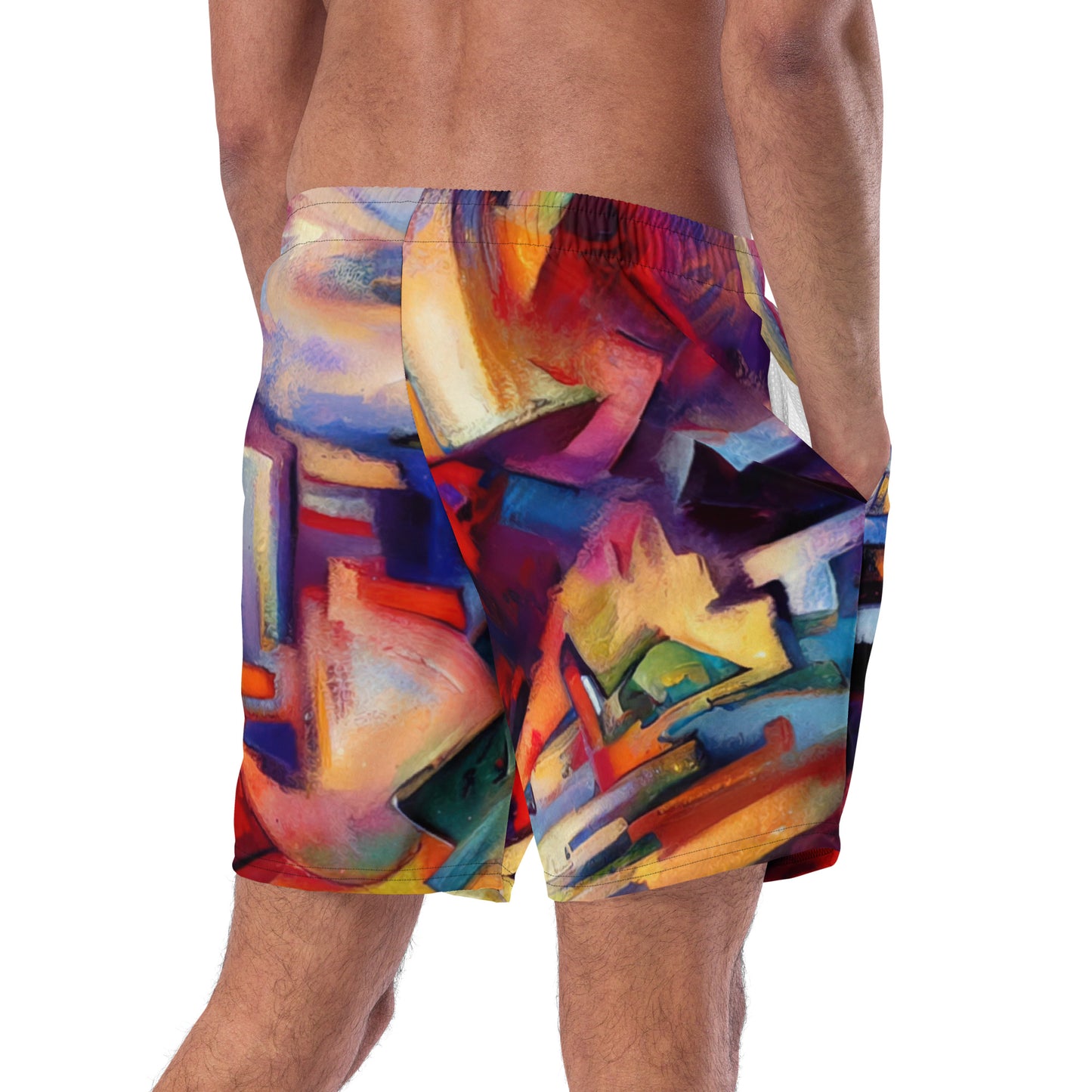 DMV 0308 Abstract Art Men's swim trunks