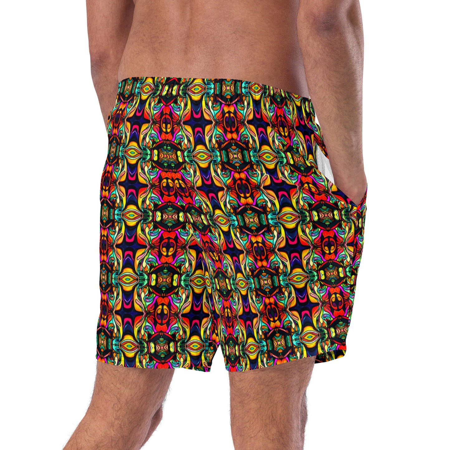 DMV 0166 Psy Artsy Men's swim trunks