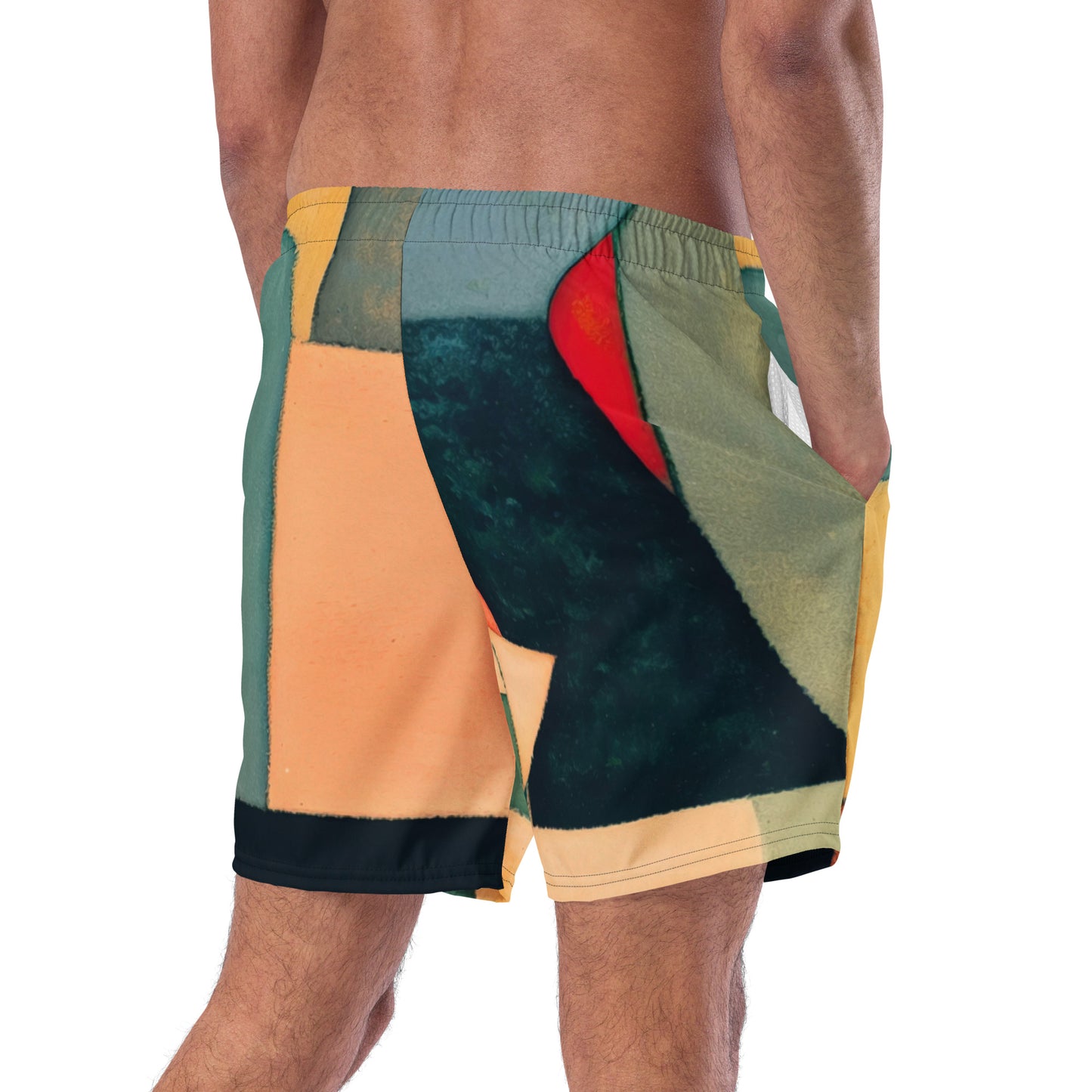 DMV 1344 Abstract Art Men's swim trunks