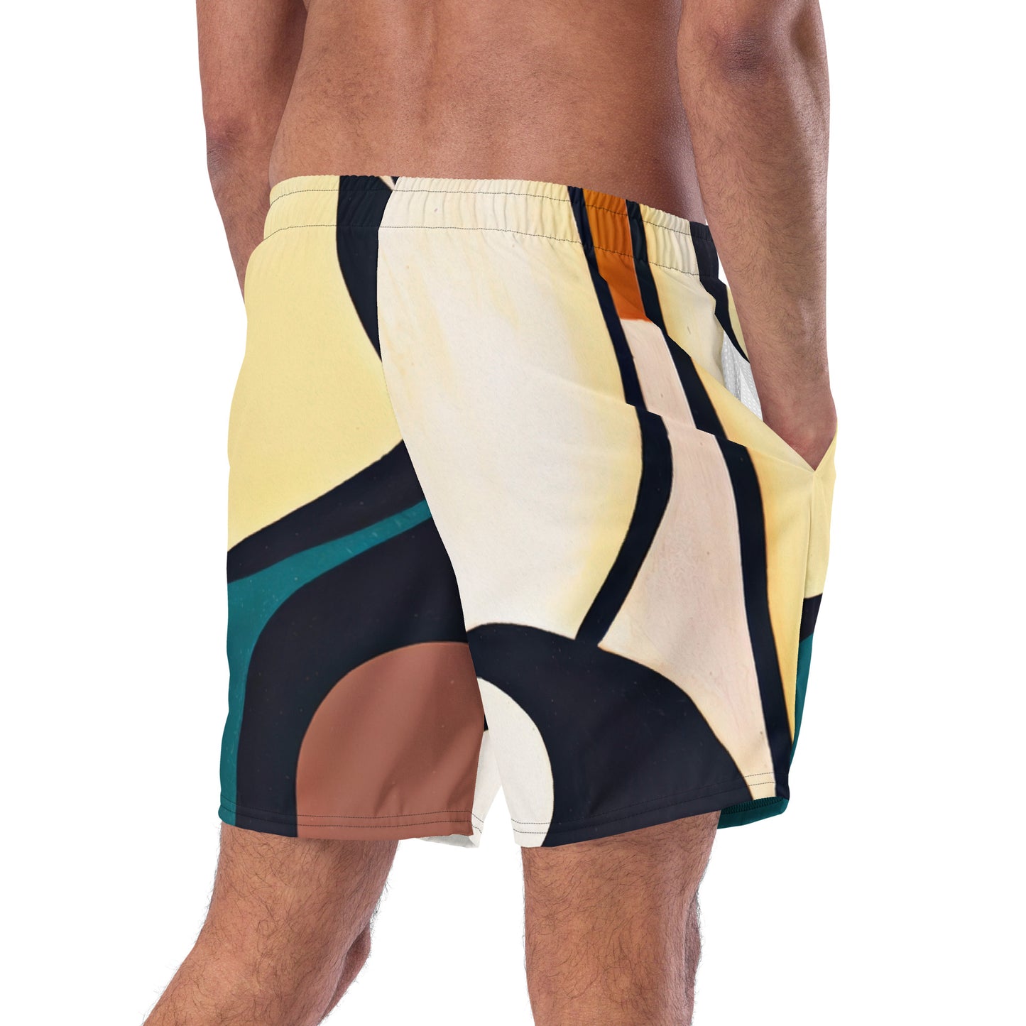 DMV 0179 Abstract Art Men's swim trunks