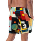 DMV 0152 Retro Art Men's swim trunks