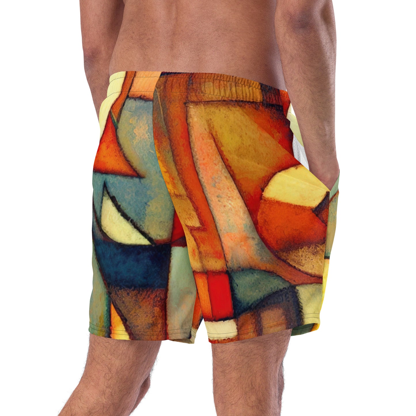 DMV 0298 Retro Art Men's swim trunks