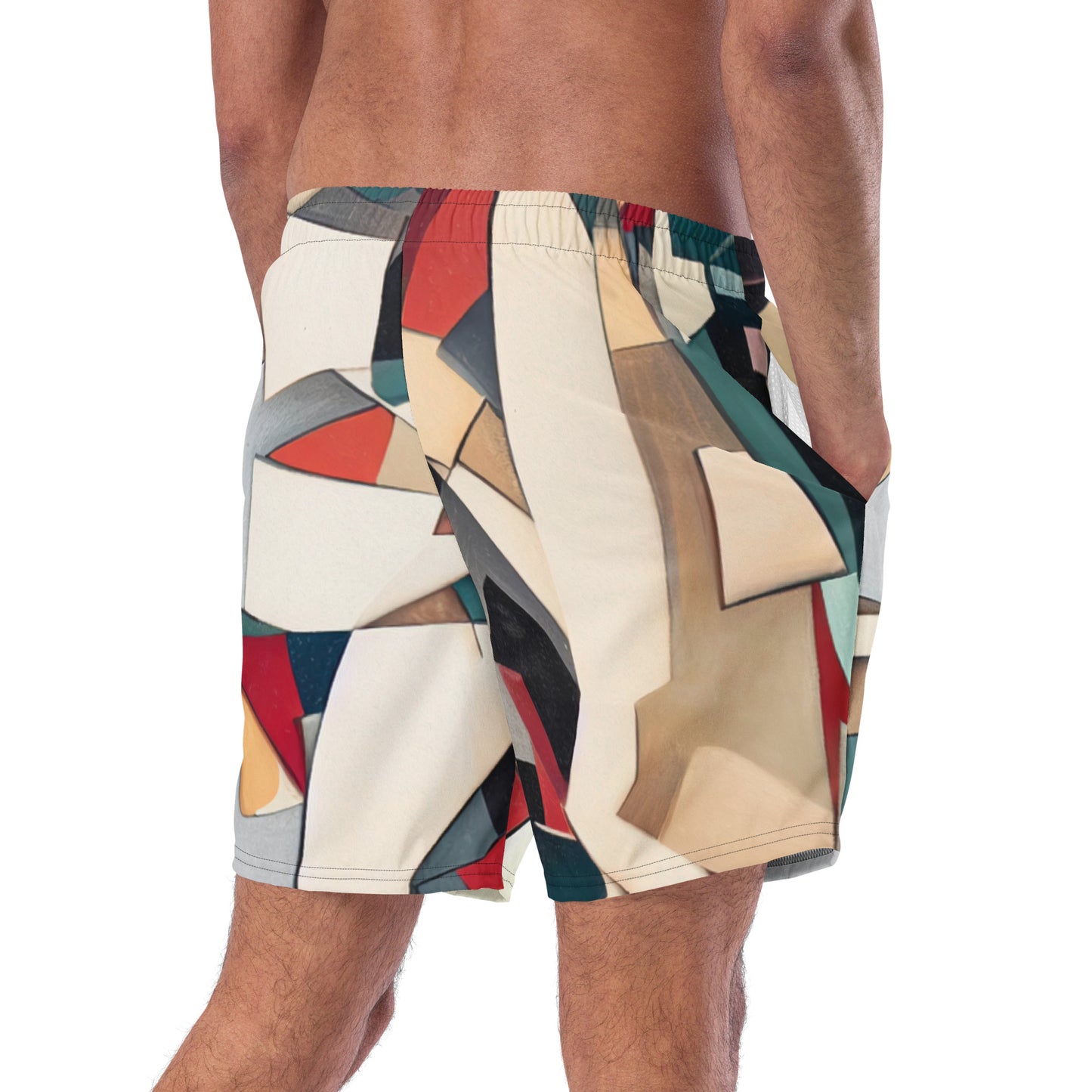 DMV 0508 Abstract Art Men's swim trunks