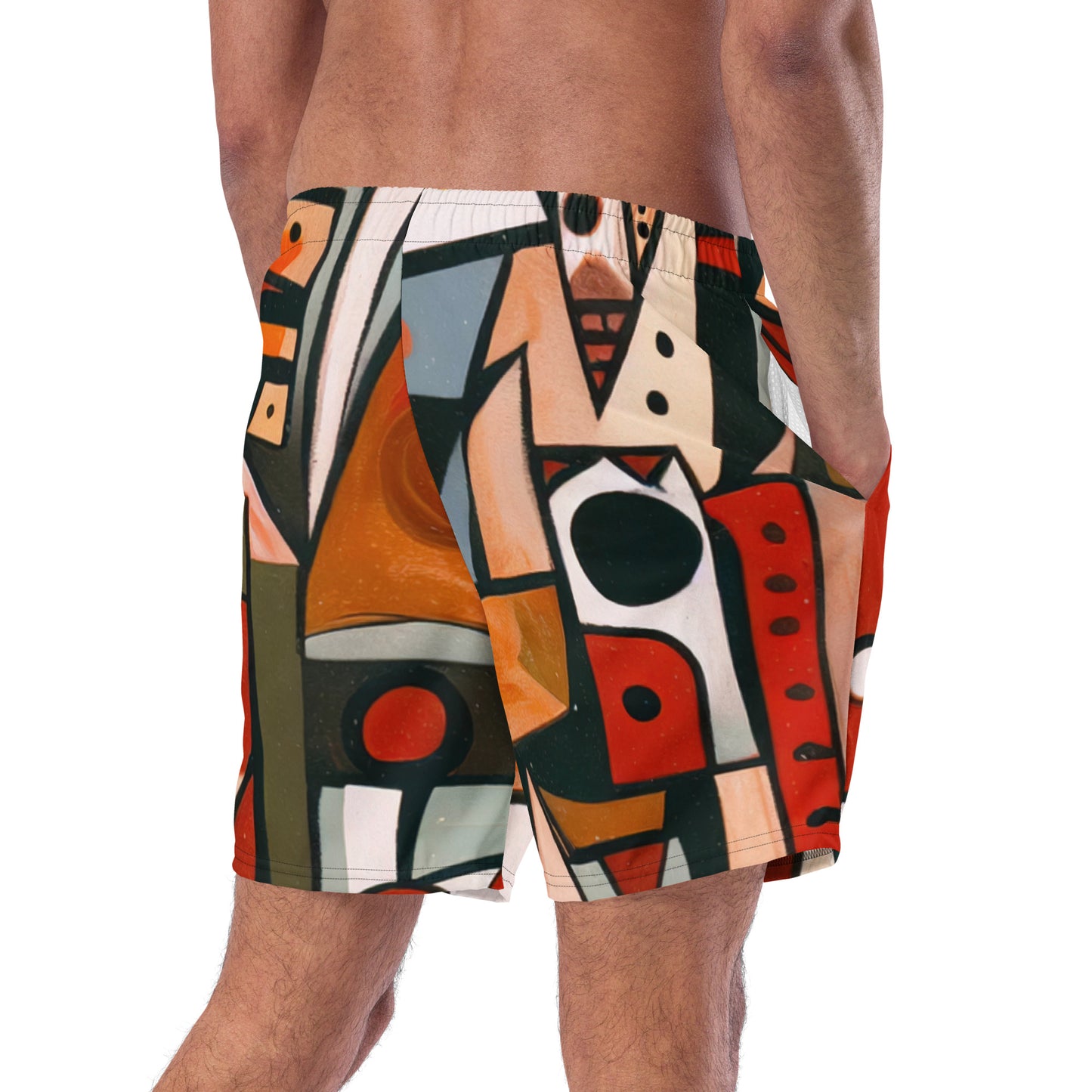 DMV 0522 Retro Art Men's swim trunks