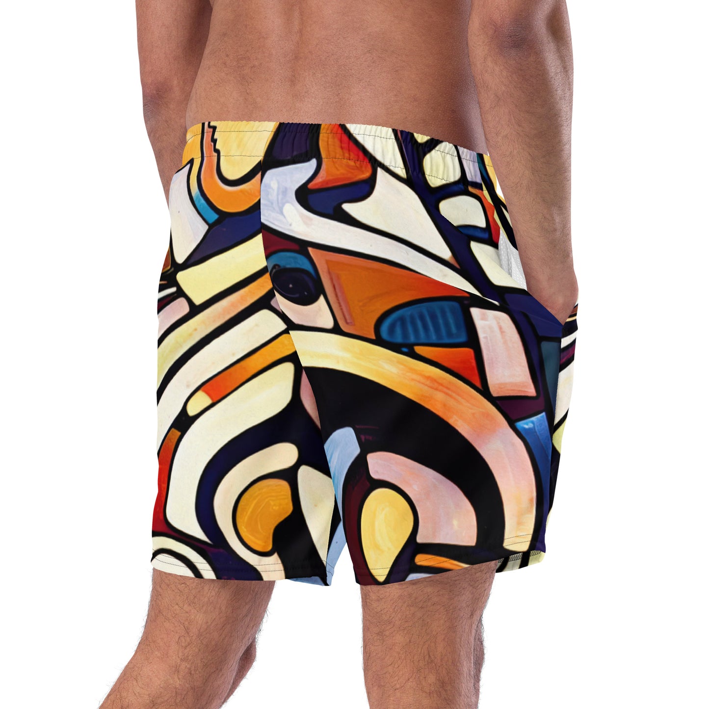 DMV 1556 Retro Art Men's swim trunks