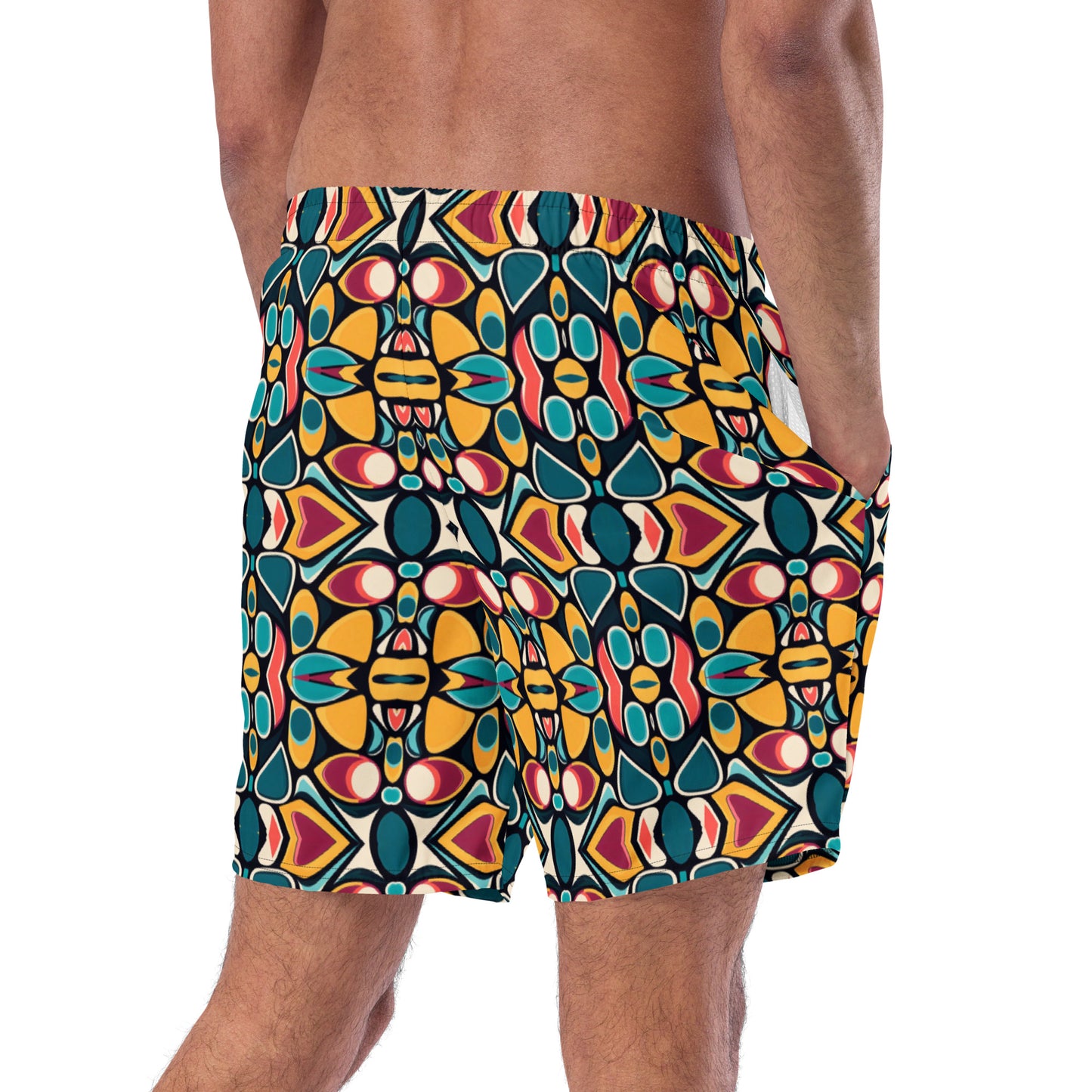 DMV 0778 Vintage Artsy Men's swim trunks