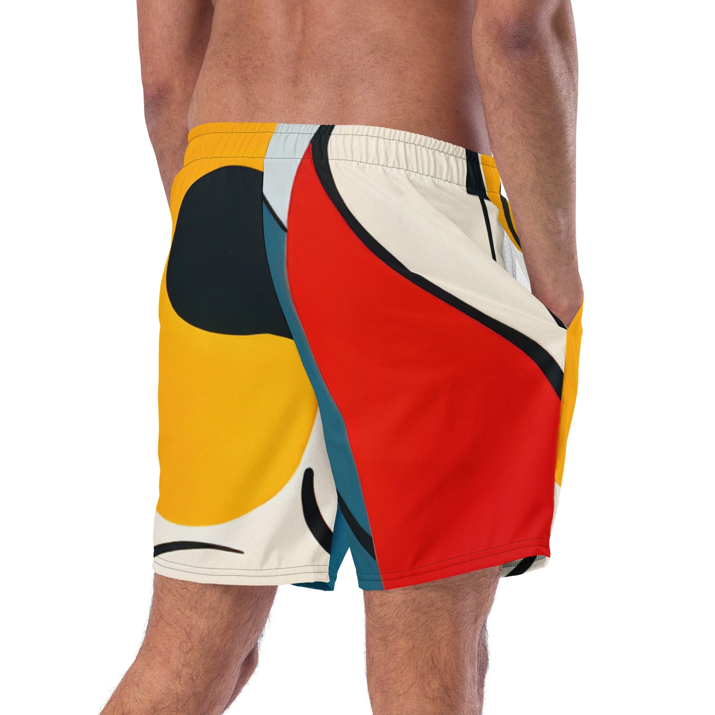 DMV 0876 Retro Art Men's swim trunks