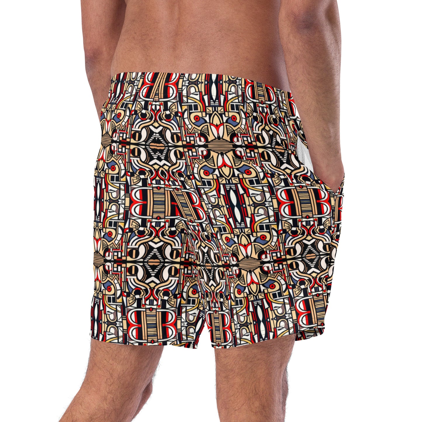 DMV 0879 Chic Boho Men's swim trunks