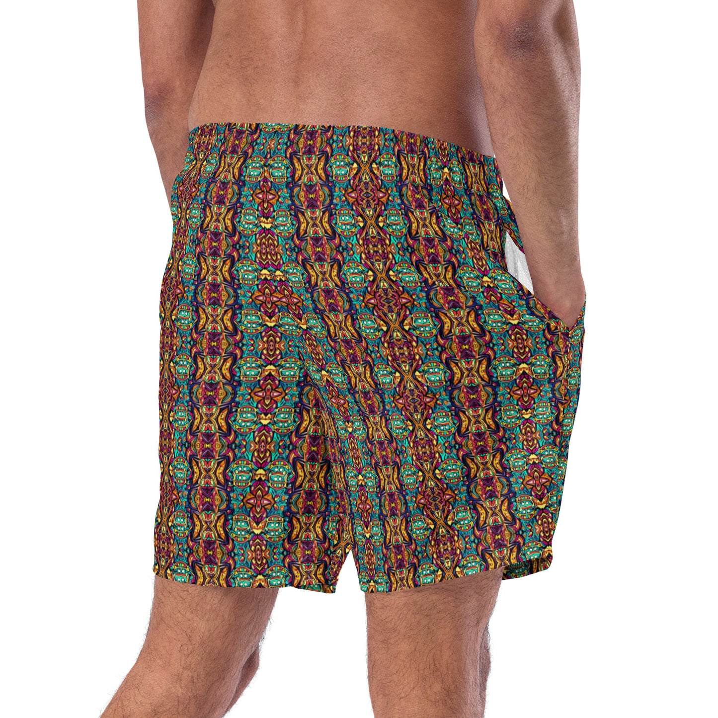 DMV 1119 Psy Artsy Men's swim trunks