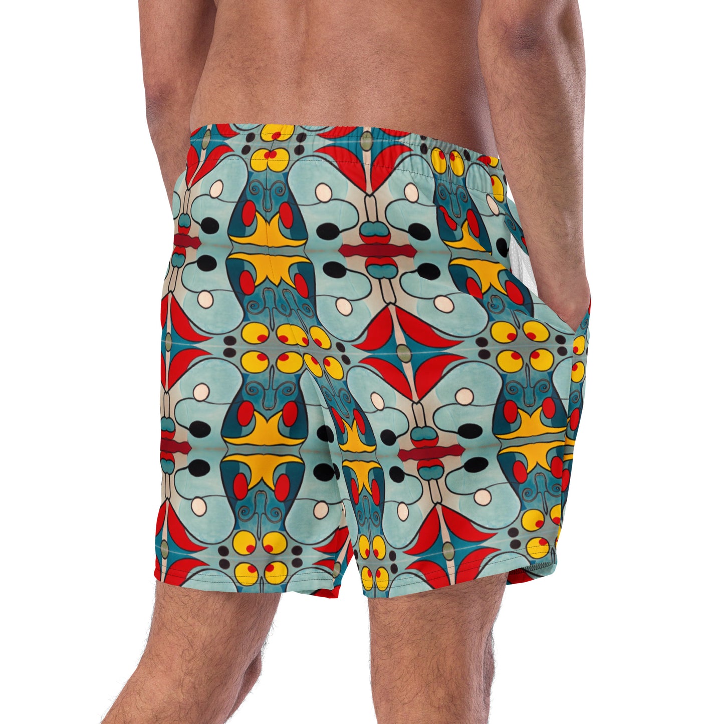 DMV 0921 Vintage Artsy Men's swim trunks