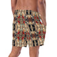 DMV 0437 Classic Boho All-Over Print Recycled Swim Trunks