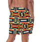 DMV 1510 Geo Boho All-Over Print Recycled Swim Trunks