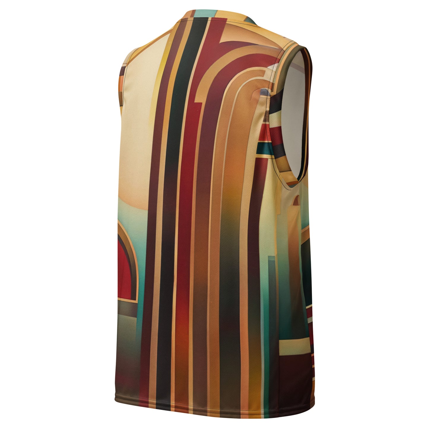 DMV 0165 Retro Art Recycled unisex basketball jersey