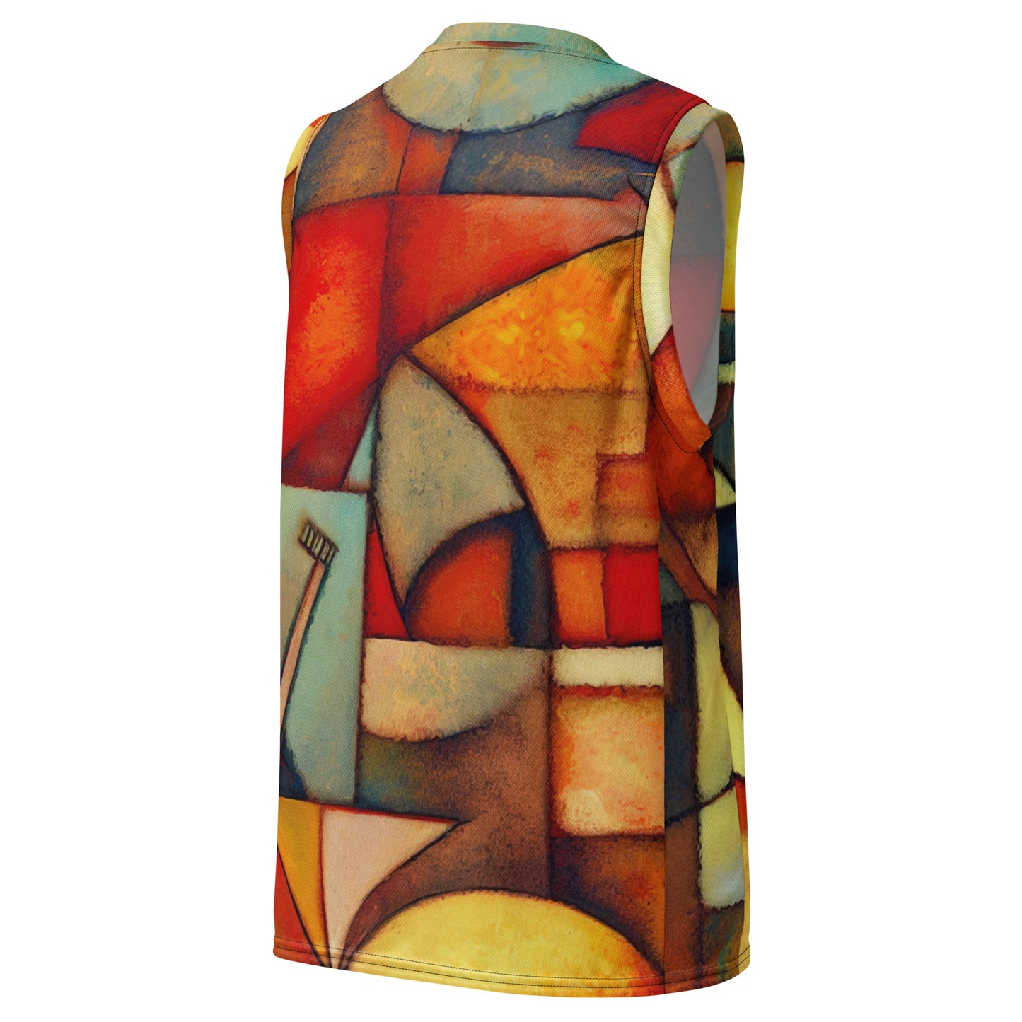 DMV 0298 Retro Art Recycled unisex basketball jersey