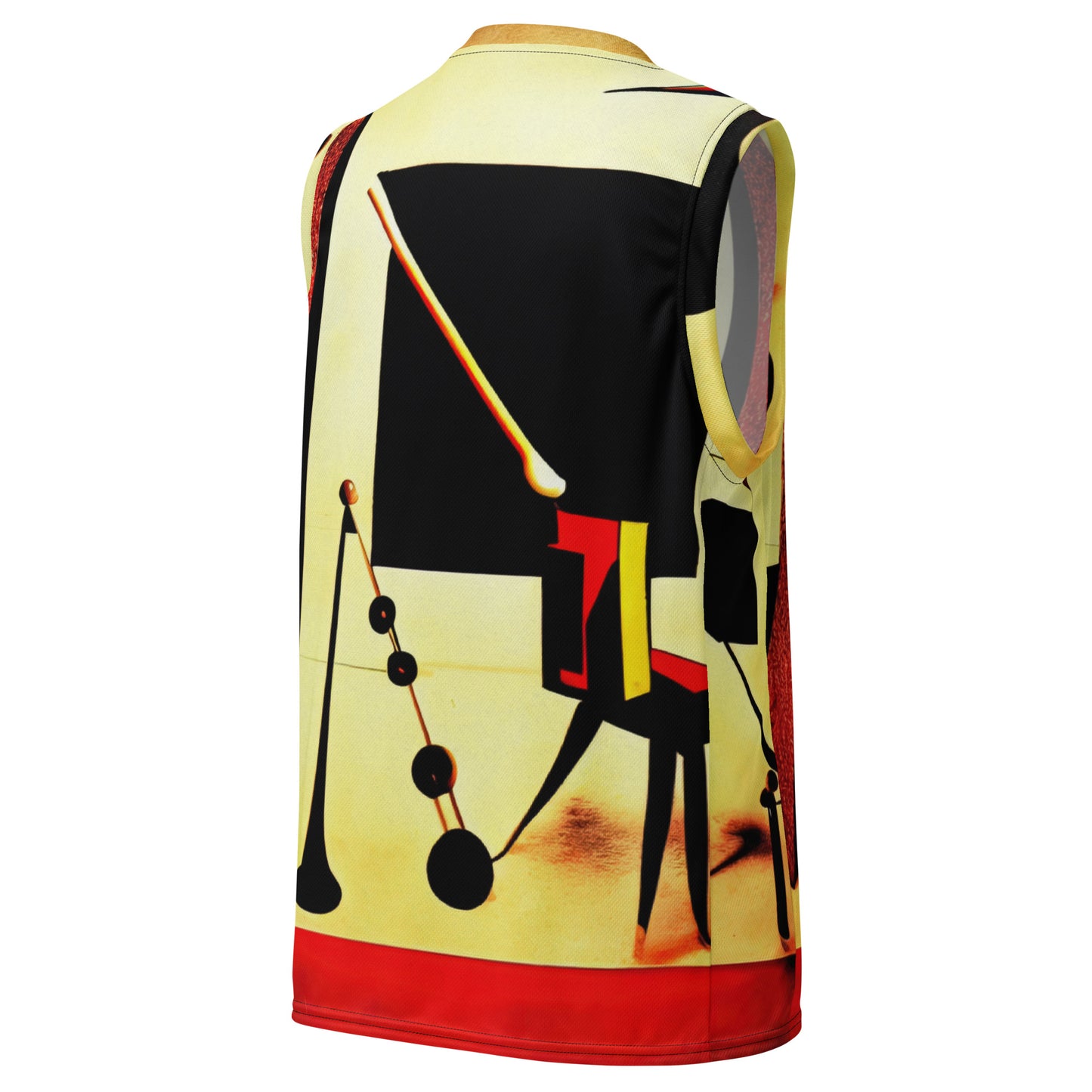 DMV 1641 Retro Art Recycled unisex basketball jersey