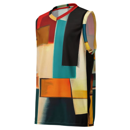 DMV 0282 Abstract Art Recycled unisex basketball jersey