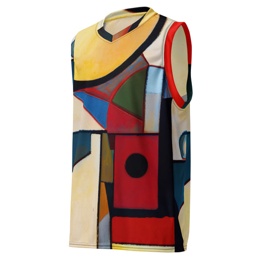 DMV 0209 Abstract Art Recycled unisex basketball jersey