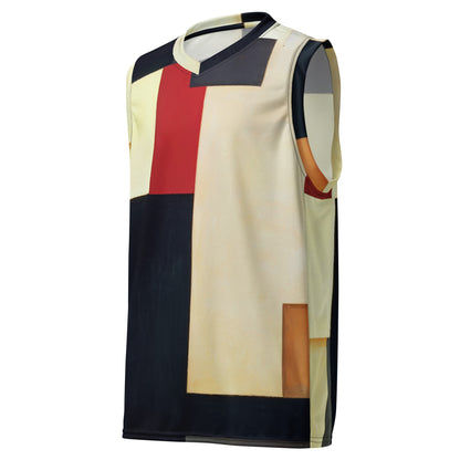 DMV 0212 Abstract Art Recycled unisex basketball jersey