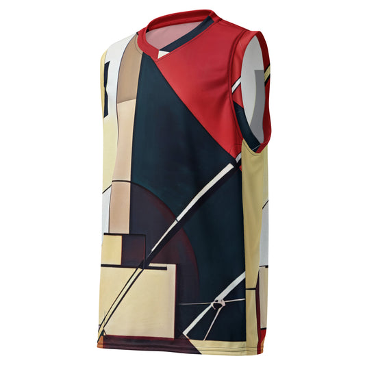 DMV 0061 Abstract Art Recycled unisex basketball jersey