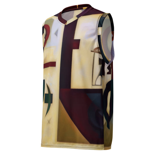 DMV 0083 Abstract Art Recycled unisex basketball jersey