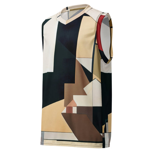 DMV 0216 Abstract Art Recycled unisex basketball jersey