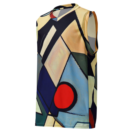 DMV 0234 Abstract Art Recycled unisex basketball jersey