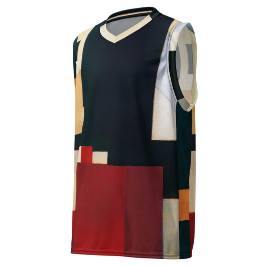 DMV 0223 Abstract Art Recycled unisex basketball jersey