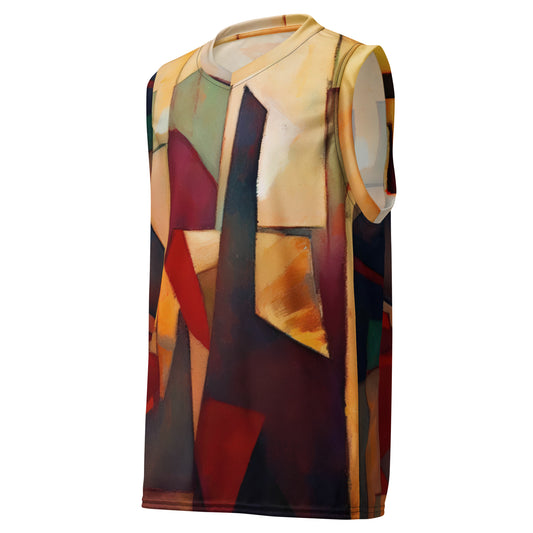 DMV 0251 Abstract Art Recycled unisex basketball jersey