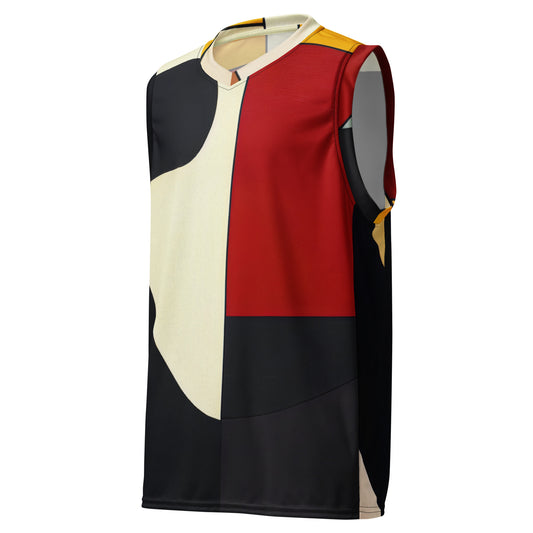 DMV 1354 Abstract Art Recycled unisex basketball jersey