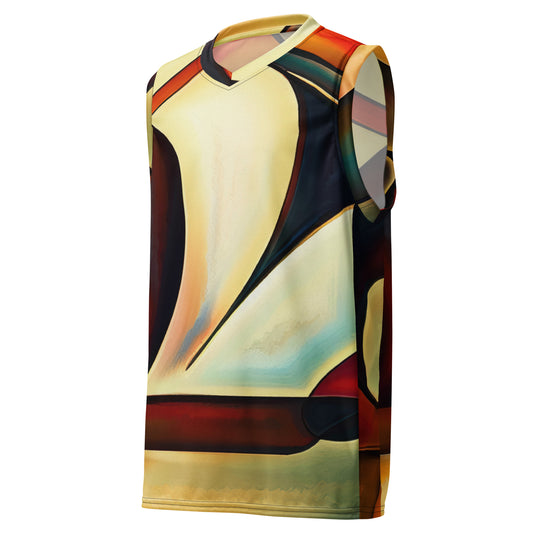 DMV 0181 Abstract Art Recycled unisex basketball jersey