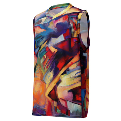 DMV 0308 Abstract Art Recycled unisex basketball jersey