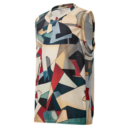 DMV 0508 Abstract Art Recycled unisex basketball jersey