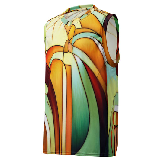 DMV 1038 Abstract Art Recycled unisex basketball jersey