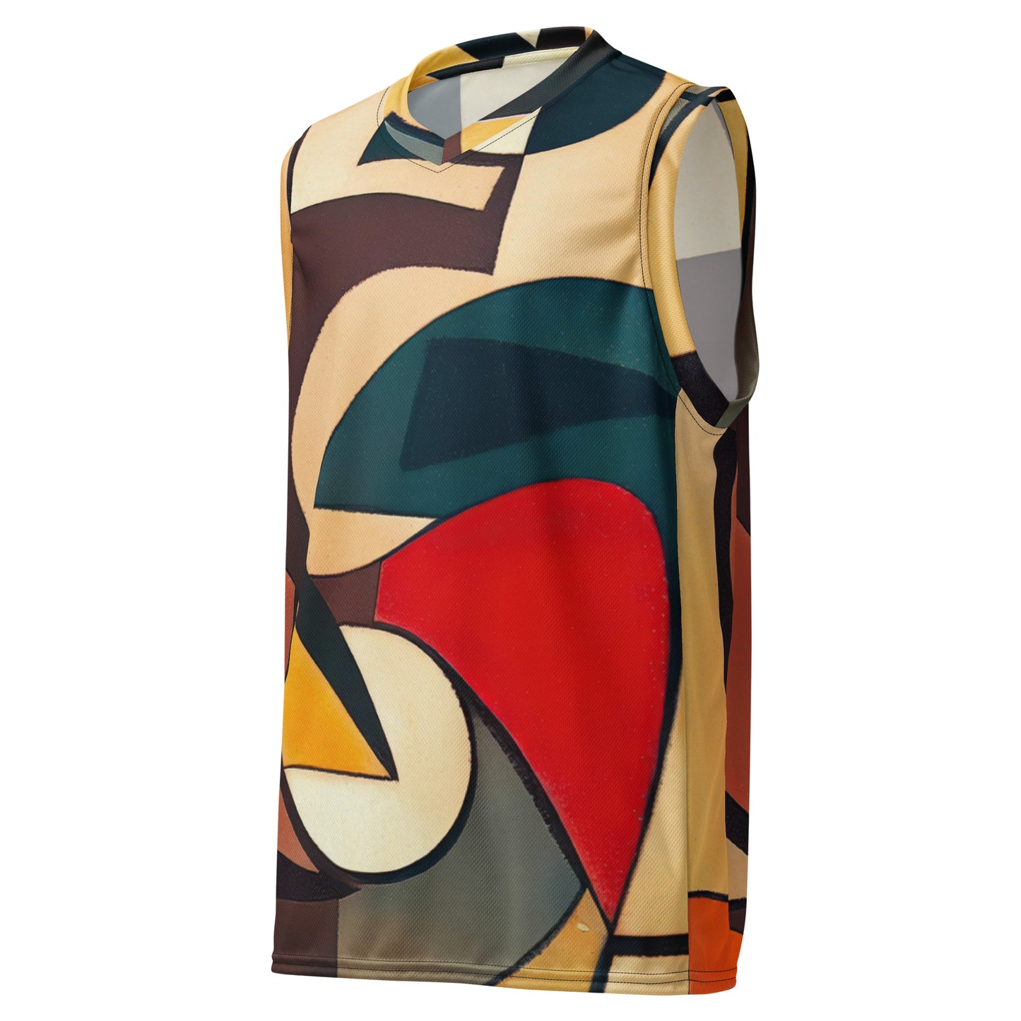 DMV 0296 Abstract Art Recycled unisex basketball jersey