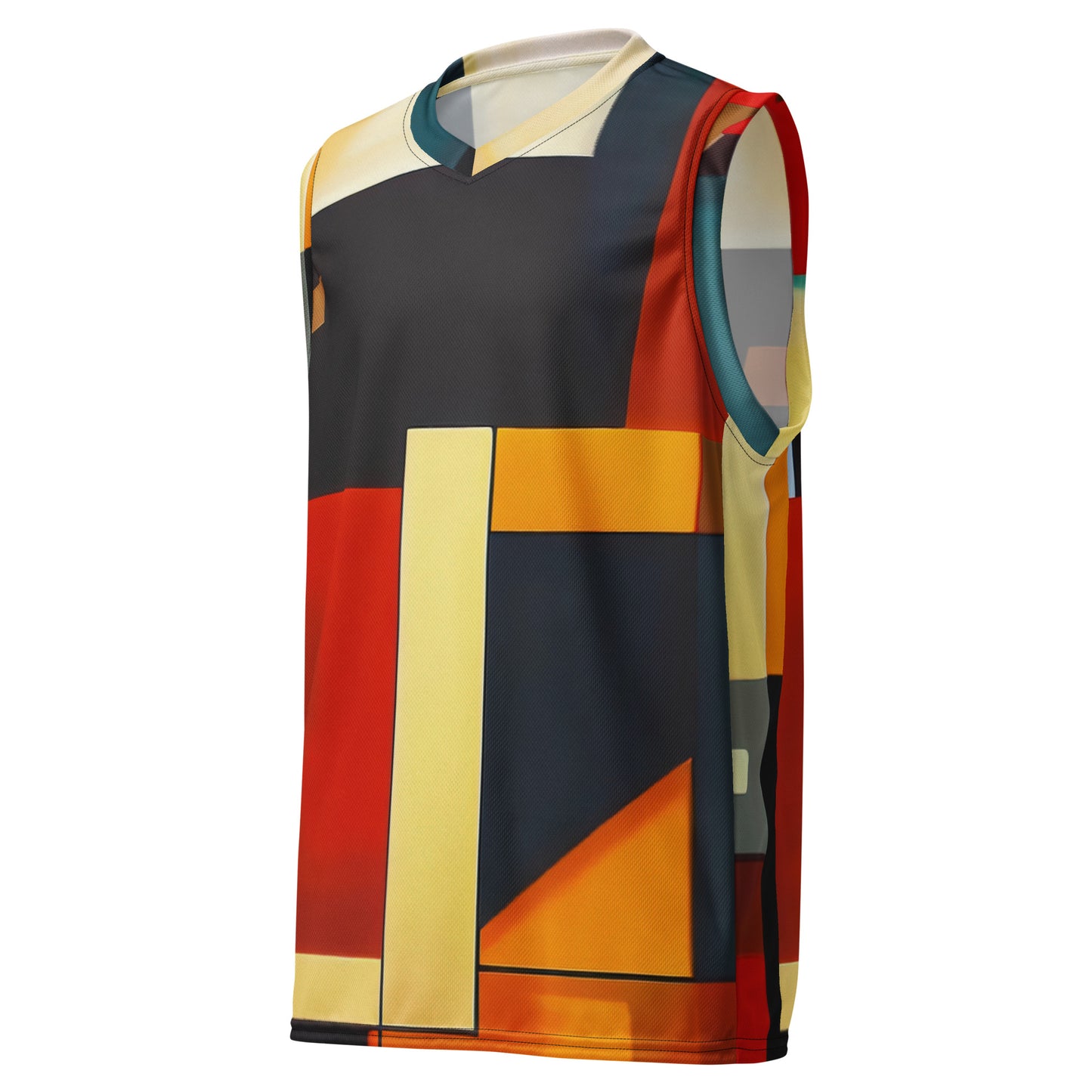 DMV 1542 Abstract Art Recycled unisex basketball jersey