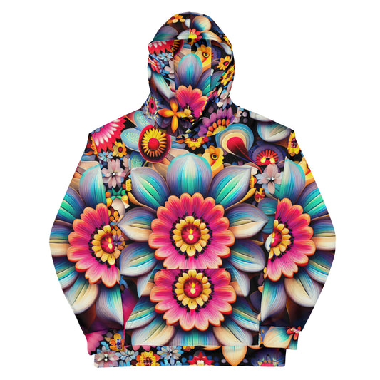 DMV 0219 Floral Unisex Hoodie