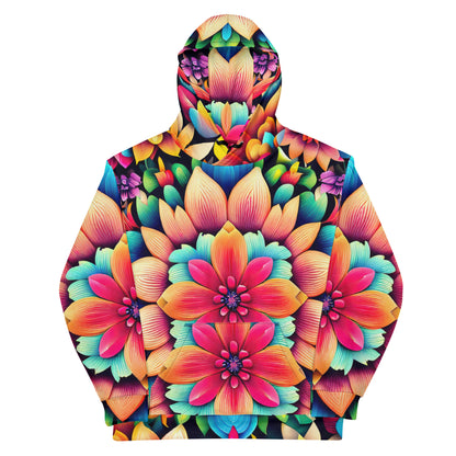 DMV 0020 Floral Unisex Hoodie