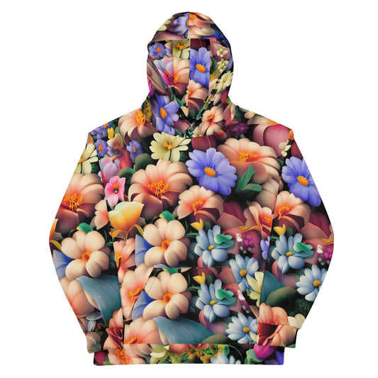 DMV 0043 Floral Unisex Hoodie