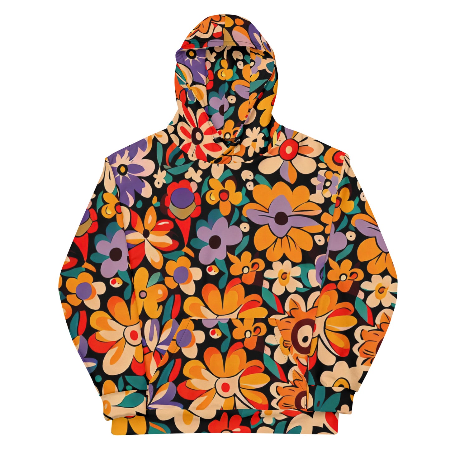 DMV 0029 Floral Unisex Hoodie