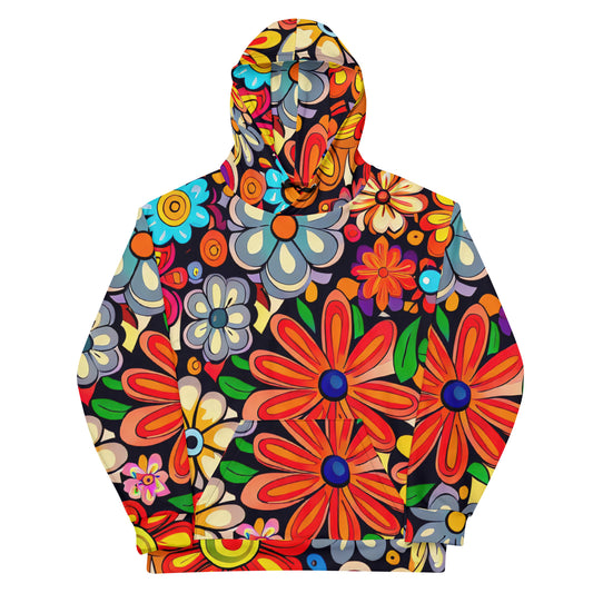 DMV 0018 Floral Unisex Hoodie